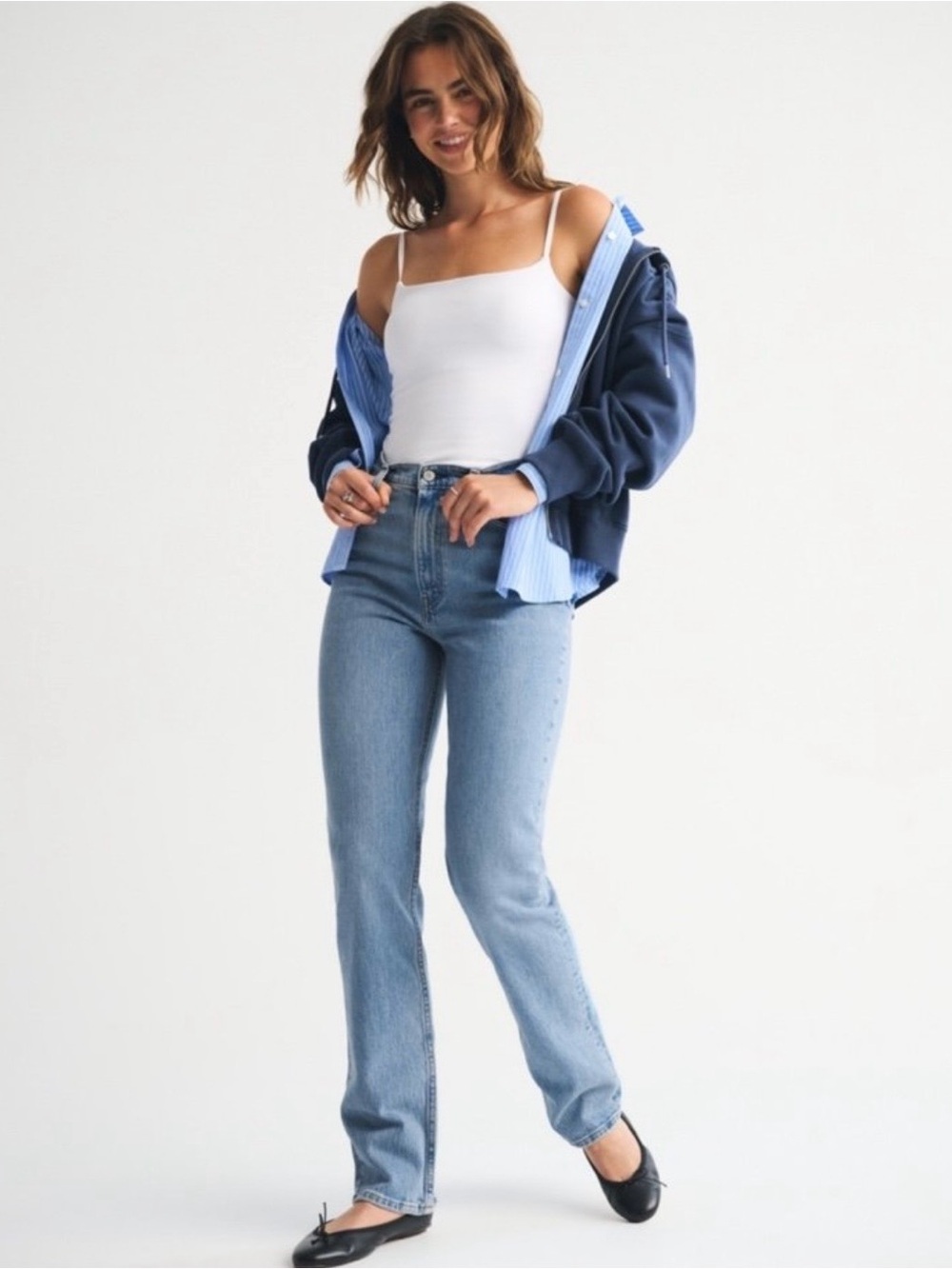 Abercrombie and Fitch the ‘90s slim straight ultra high rise size denim jeans 30